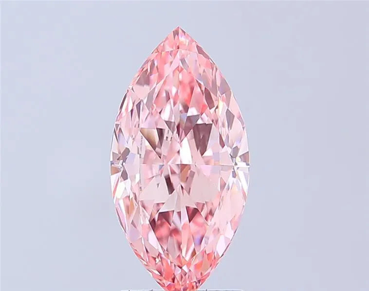 3.03ct Marquise Lab Grown Diamond (Colour Fancy Vivid Pink, Clarity VVS2, IGI Certified)