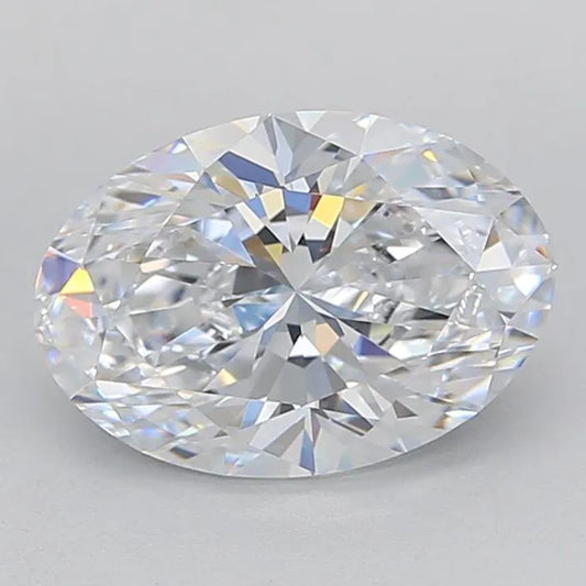3.03ct Oval Lab Grown Diamond (Colour D, Clarity IF, Cut EX, GIA Certified)