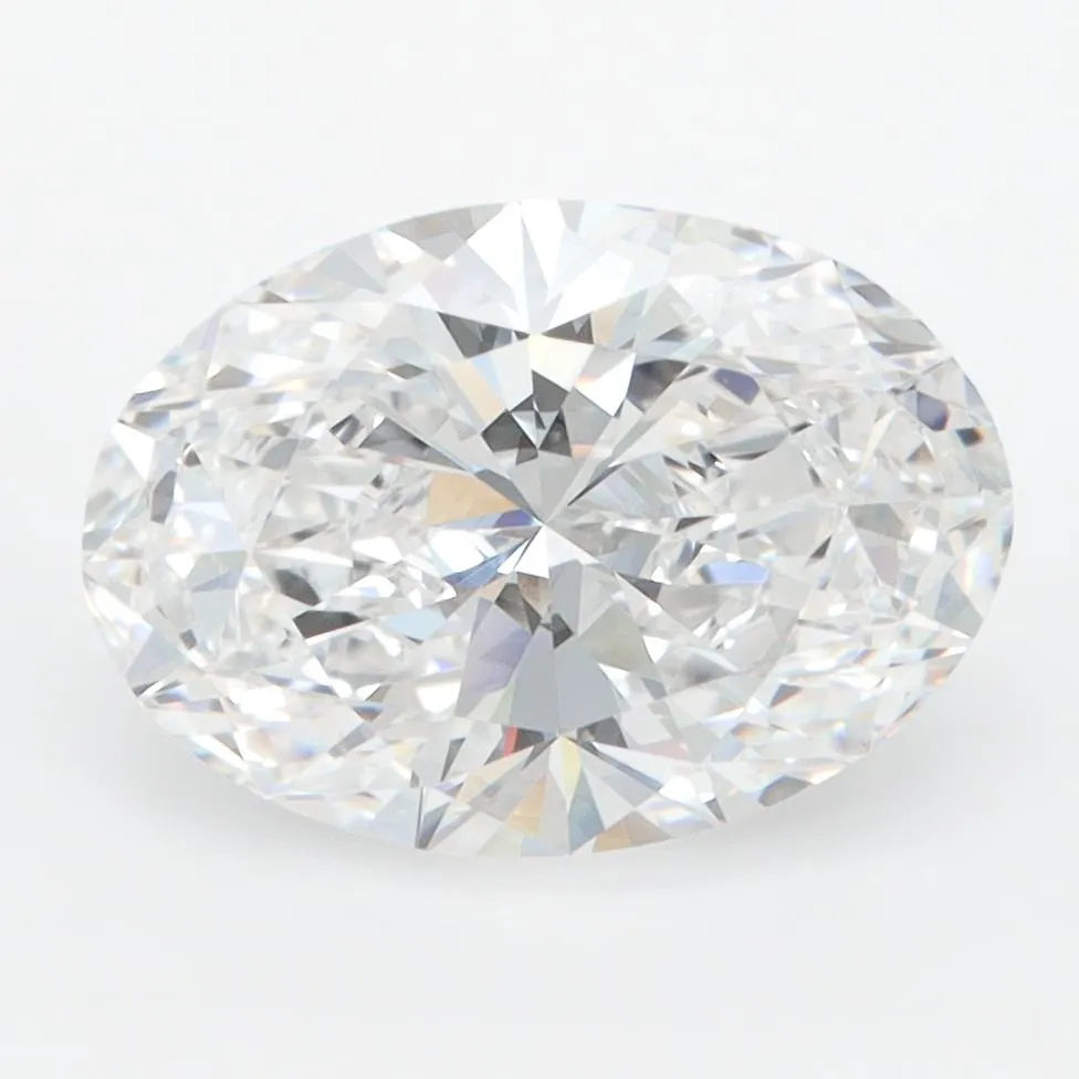 3.03ct Oval Lab Grown Diamond (Colour D, Clarity VVS2, IGI Certified)