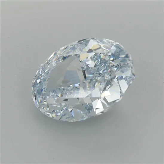 3.03ct Oval Lab Grown Diamond (Colour Fancy Light Blue, Clarity VVS2, IGI Certified)