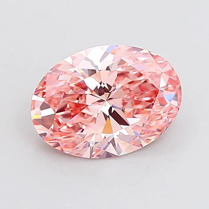 3.03ct Oval Lab Grown Diamond (Colour Fancy Pink, Clarity VVS2, IGI Certified)