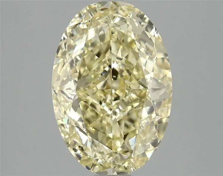3.03ct Oval Lab Grown Diamond (Colour Fancy Vivid Yellow, Clarity SI1, IGI Certified)