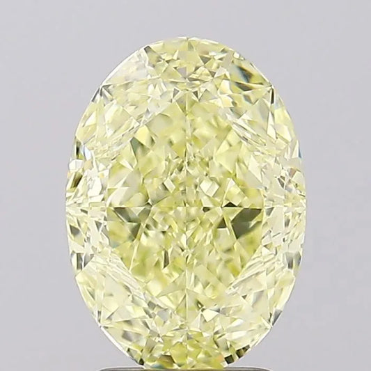 3.03ct Oval Natural Diamond (Colour Fancy Yellow, Clarity SI1, GIA Certified)