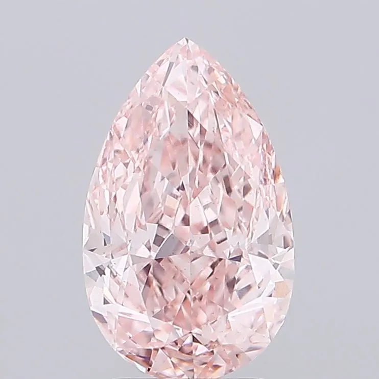 3.03ct Pear Lab Grown Diamond (Colour Fancy Intense Pink, Clarity VS1, IGI Certified)