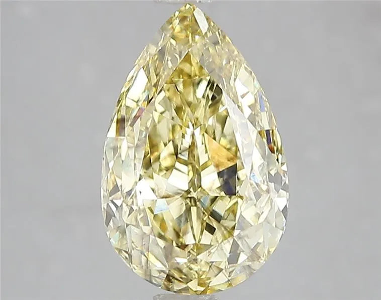 3.03ct Pear Lab Grown Diamond (Colour Fancy Intense Yellow, Clarity SI2, IGI Certified)