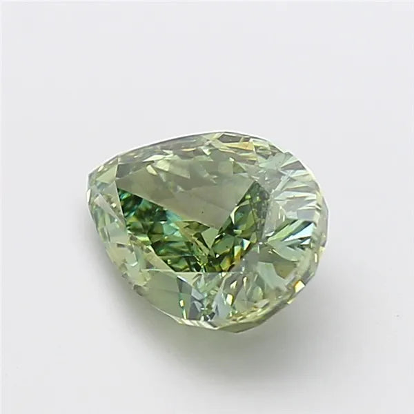 3.03ct Pear Lab Grown Diamond (Colour Fancy Vivid Green, Clarity VS2, IGI Certified)