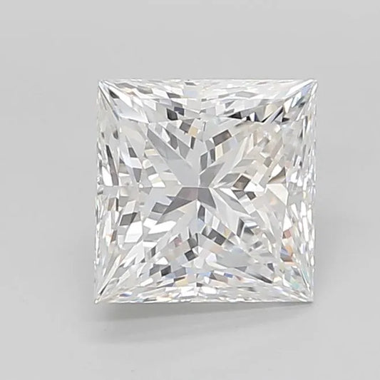 3.03ct Princess Lab Grown Diamond (Colour E, Clarity VVS2, IGI Certified)