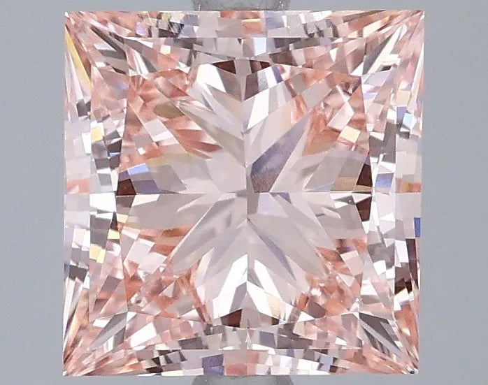 3.03ct Princess Lab Grown Diamond (Colour Fancy Vivid Pink, Clarity VVS2, IGI Certified)