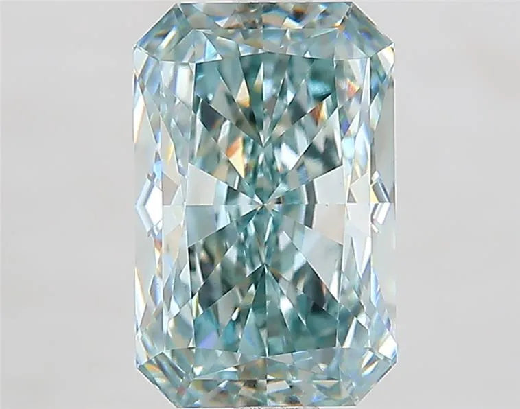 3.03ct Radiant Lab Grown Diamond (Colour Fancy Blueish Green, Clarity VS1, IGI Certified)