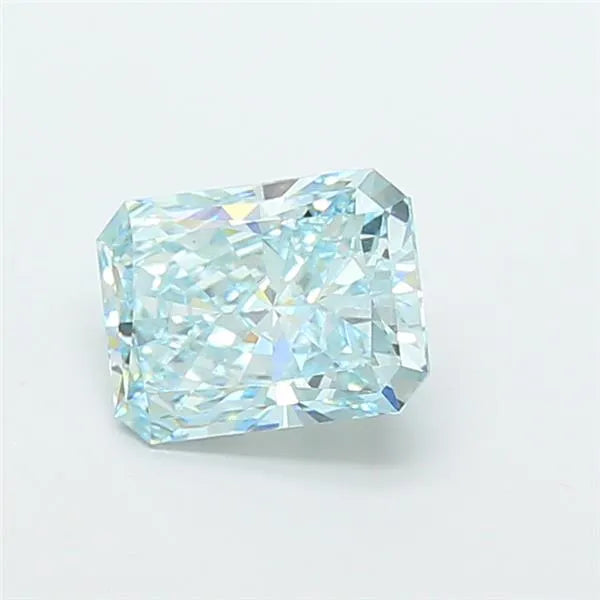 3.03ct Radiant Lab Grown Diamond (Colour Fancy Intense Green Blue, Clarity VS1, IGI Certified)