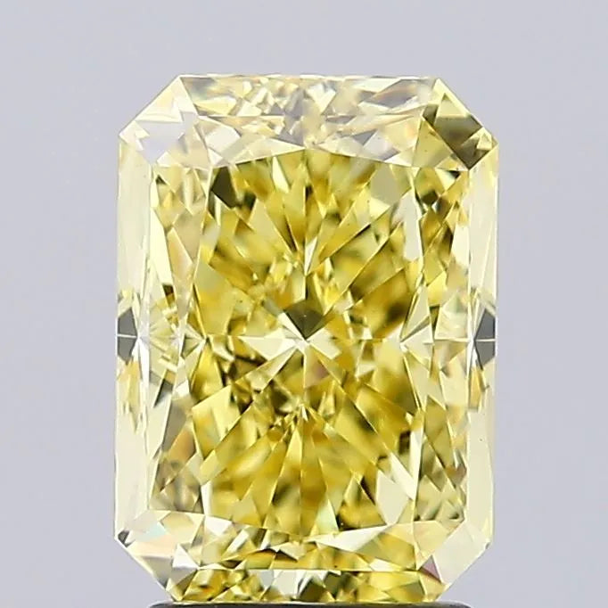 3.03ct Radiant Lab Grown Diamond (Colour Fancy Intense Yellow, Clarity VS2, IGI Certified)