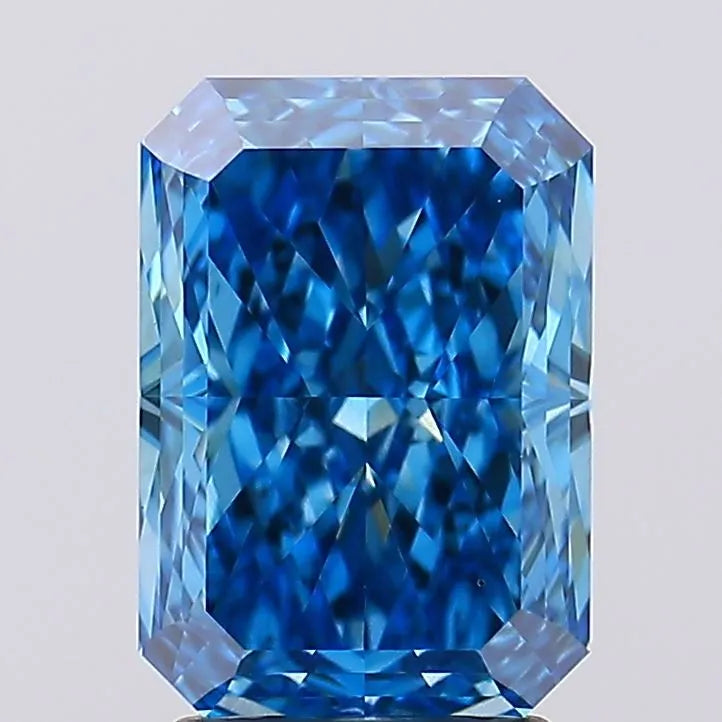 3.03ct Radiant Lab Grown Diamond (Colour Fancy Vivid Blue, Clarity VS1, IGI Certified)