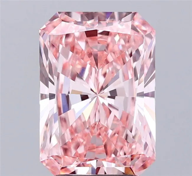 3.03ct Radiant Lab Grown Diamond (Colour Fancy Vivid Pink, Clarity VVS2, IGI Certified)