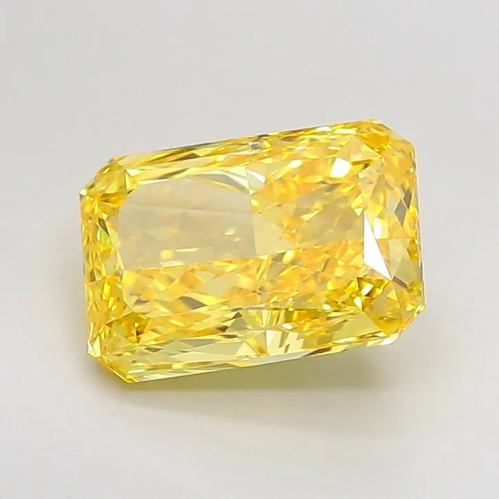 3.03ct Radiant Lab Grown Diamond (Colour Fancy Vivid Yellow, Clarity VVS2, IGI Certified)