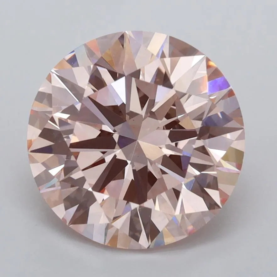 3.03ct Round Lab Grown Diamond (Colour Fancy Intense Pink, Clarity VS1, Cut ID, IGI Certified)