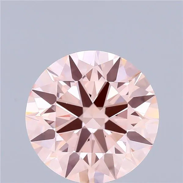 3.03ct Round Lab Grown Diamond (Colour Fancy Pink, Clarity VVS2, Cut ID, IGI Certified)