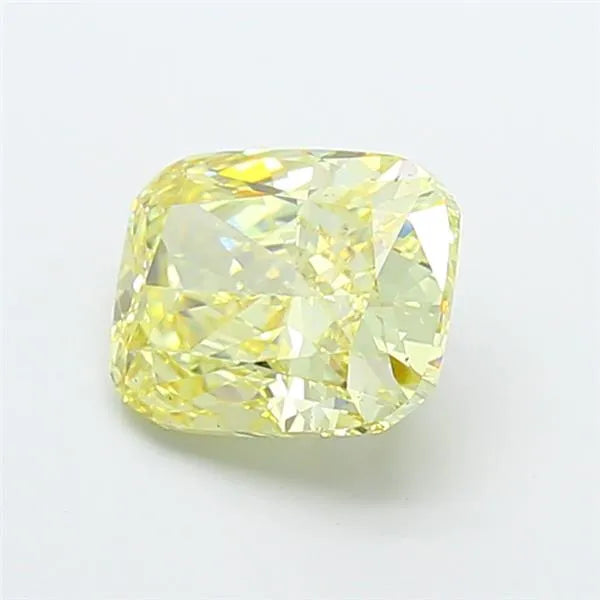 3.04ct Cushion modified Lab Grown Diamond (Colour Fancy Intense Yellow, Clarity VS1, IGI Certified)