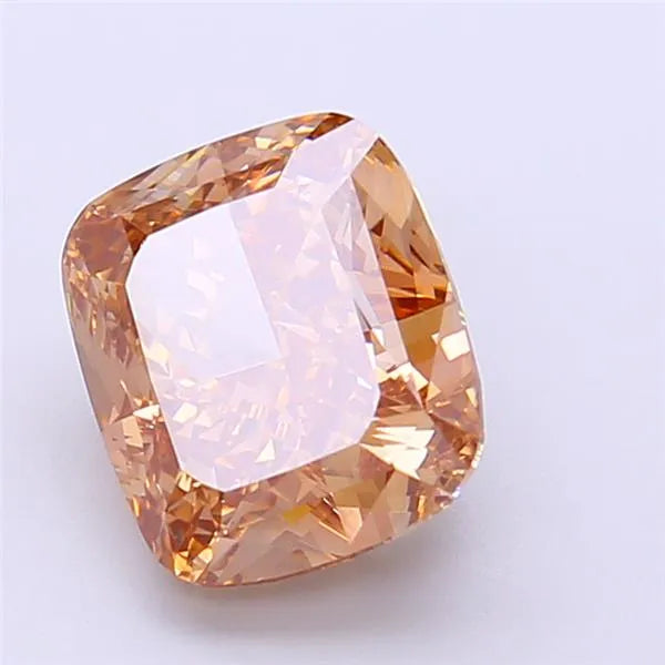 3.04ct Cushion modified Lab Grown Diamond (Colour Fancy Light Brown, Clarity VVS2, IGI Certified)