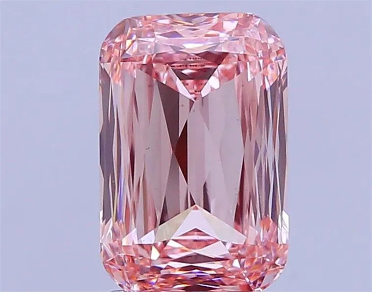 3.04ct Cushion modified Lab Grown Diamond (Colour Fancy Vivid Pink, Clarity VS1, IGI Certified)