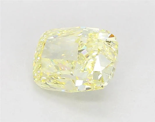 3.04ct Cushion modified Lab Grown Diamond (Colour Fancy Yellow, Clarity VS1, IGI Certified)