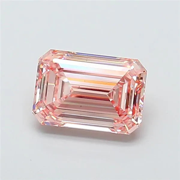3.04ct Emerald Lab Grown Diamond (Colour Fancy Intense Pink, Clarity VS1, IGI Certified)
