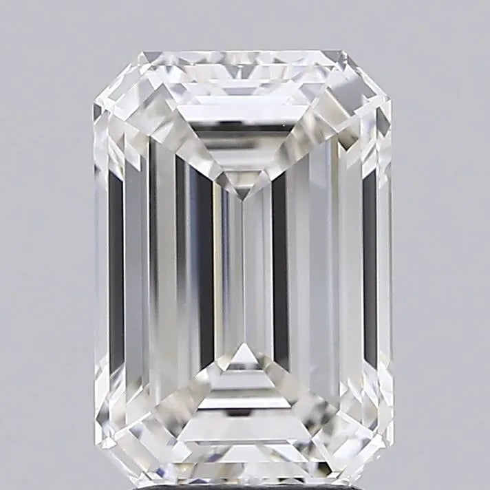 3.04ct Emerald Lab Grown Diamond (Colour G, Clarity IF, IGI Certified)