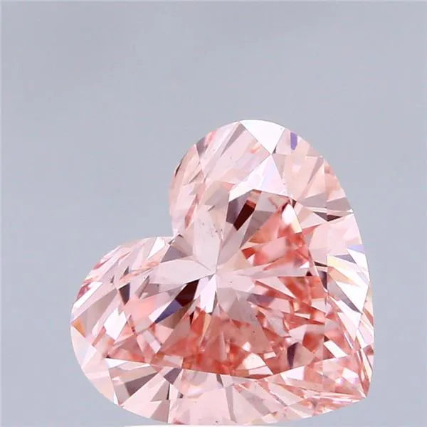 3.04ct Heart Lab Grown Diamond (Colour Fancy Vivid Pink, Clarity VS2, IGI Certified)