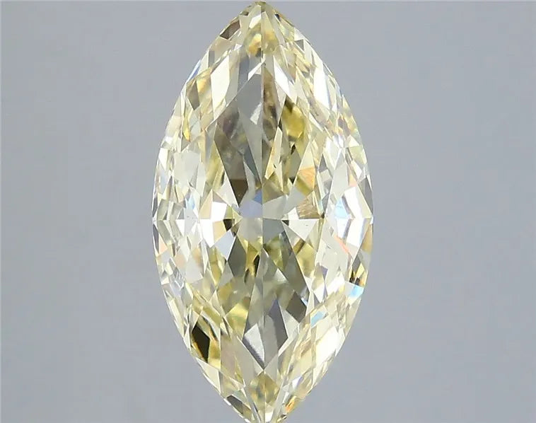 3.04ct Marquise Lab Grown Diamond (Colour Fancy Light Yellow, Clarity VS2, IGI Certified)