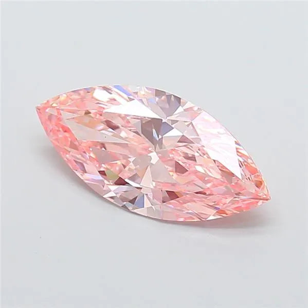 3.04ct Marquise Lab Grown Diamond (Colour Fancy Vivid Pink, Clarity VS2, IGI Certified)