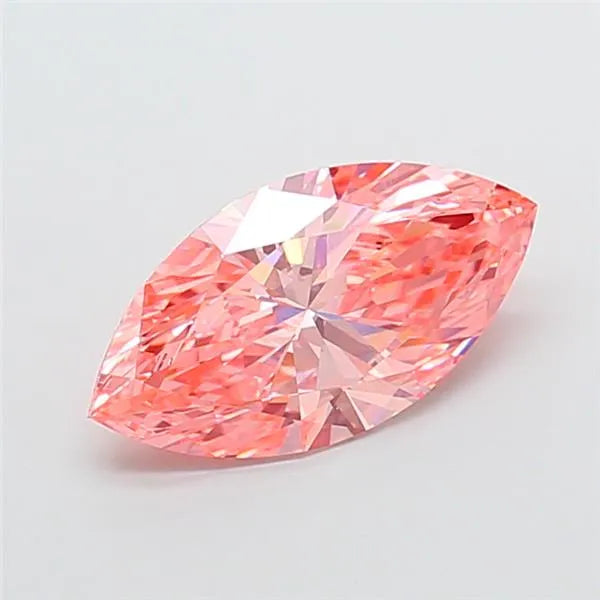 3.04ct Marquise Lab Grown Diamond (Colour Fancy Vivid Pink, Clarity VVS2, IGI Certified)