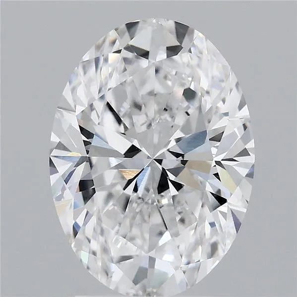 3.04ct Oval Lab Grown Diamond (Colour D, Clarity VVS2, IGI Certified)