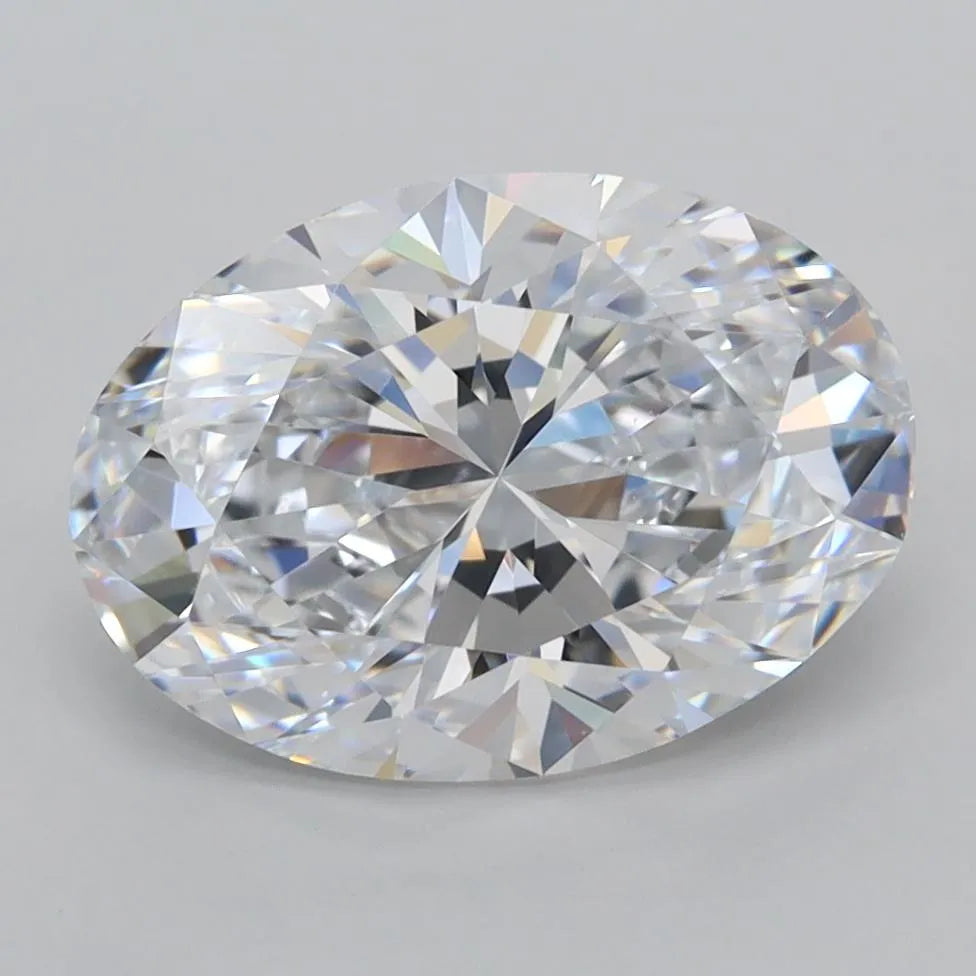 3.04ct Oval Lab Grown Diamond (Colour E, Clarity IF, IGI Certified)