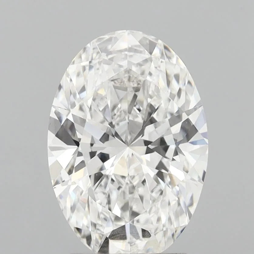 3.04ct Oval Lab Grown Diamond (Colour E, Clarity VVS2, IGI Certified)