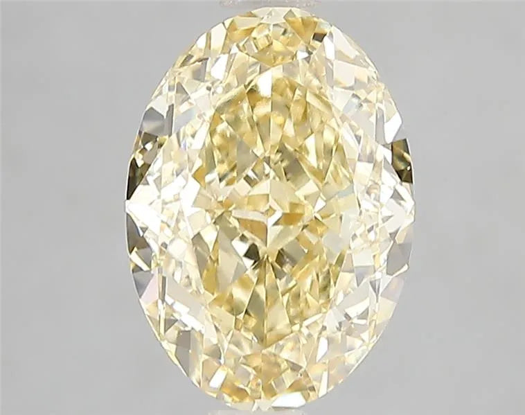 3.04ct Oval Lab Grown Diamond (Colour Fancy Intense Yellow, Clarity VVS2, Cut GD, IGI Certified)