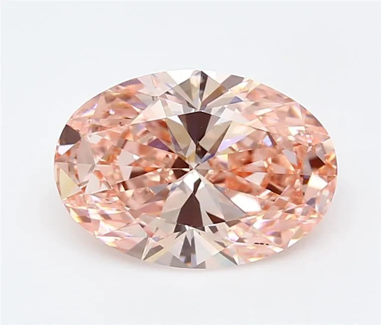 3.04ct Oval Lab Grown Diamond (Colour Fancy Vivid Pink, Clarity VVS2, IGI Certified)