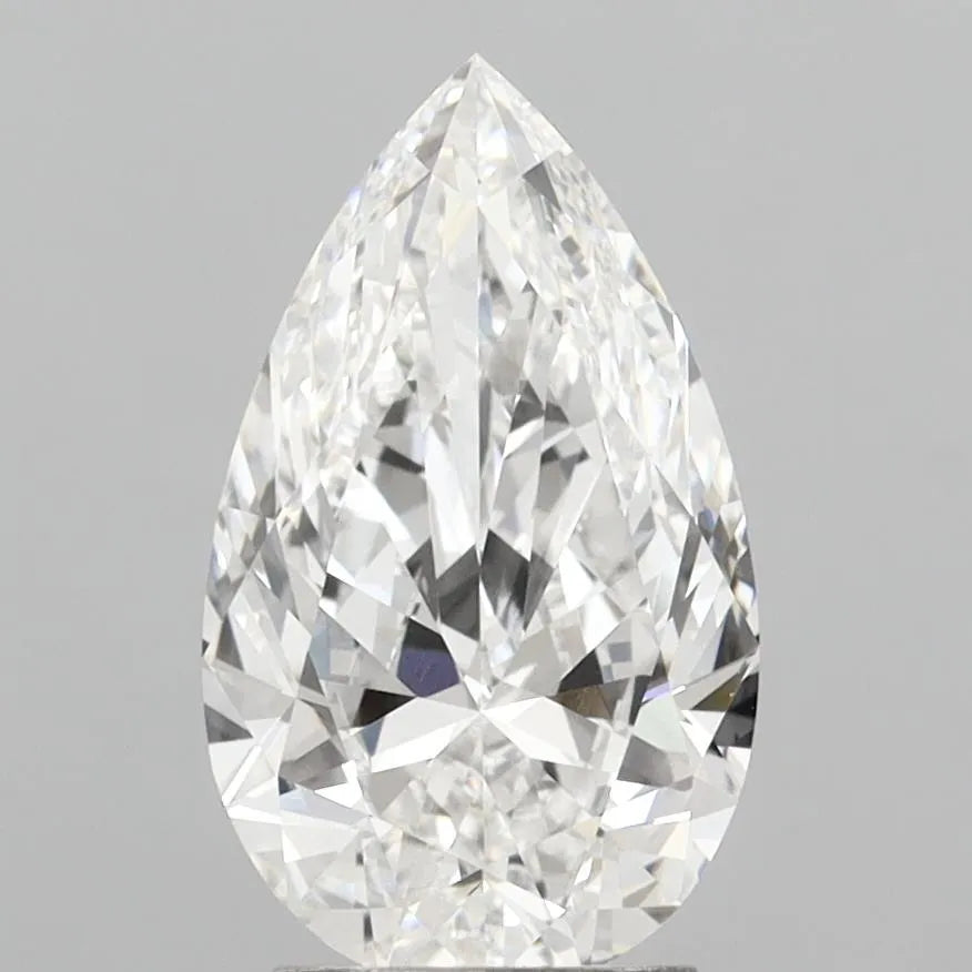 3.04ct Pear Lab Grown Diamond (Colour E, Clarity VVS1, IGI Certified)