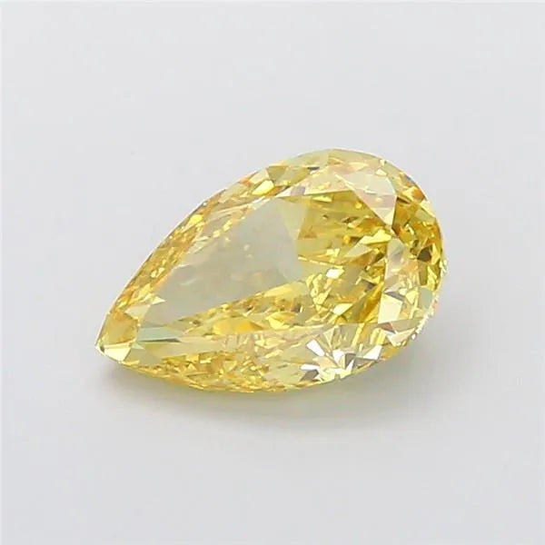 3.04ct Pear Lab Grown Diamond (Colour Fancy Intense Yellow, Clarity VVS2, IGI Certified)