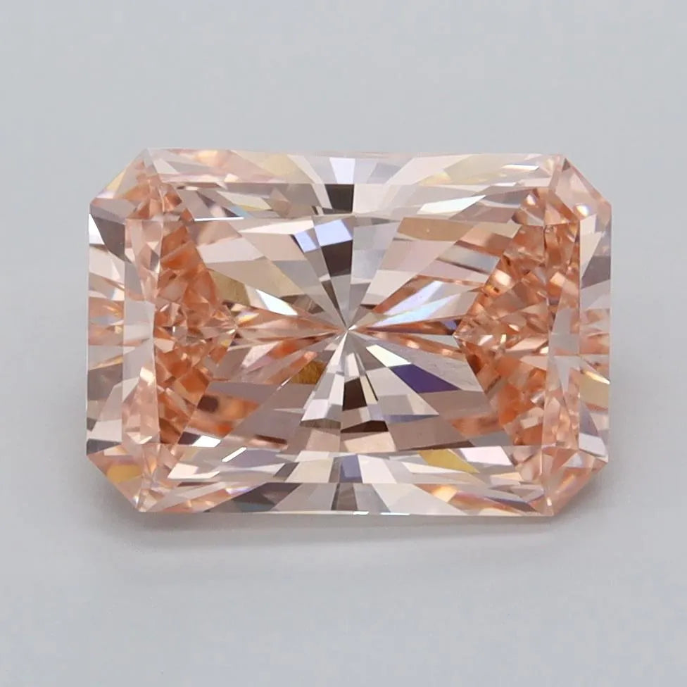 3.04ct Radiant Lab Grown Diamond (Colour Fancy Vivid Pink, Clarity VS1, IGI Certified)