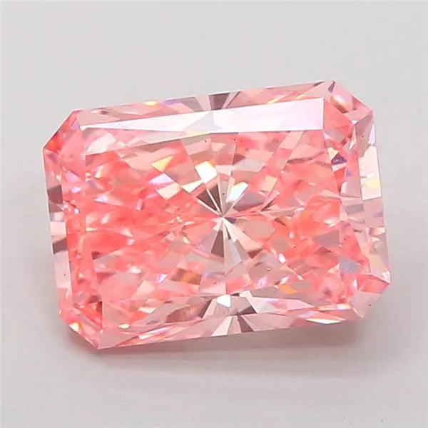 3.04ct Radiant Lab Grown Diamond (Colour Fancy Vivid Pink, Clarity VS1, IGI Certified)