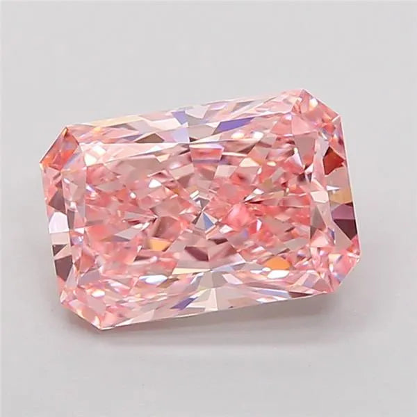 3.04ct Radiant Lab Grown Diamond (Colour Fancy Vivid Pink, Clarity VS1, IGI Certified)