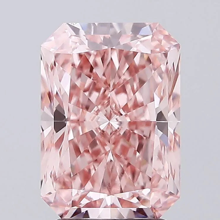 3.04ct Radiant Lab Grown Diamond (Colour Fancy Vivid Pink, Clarity VVS2, IGI Certified)