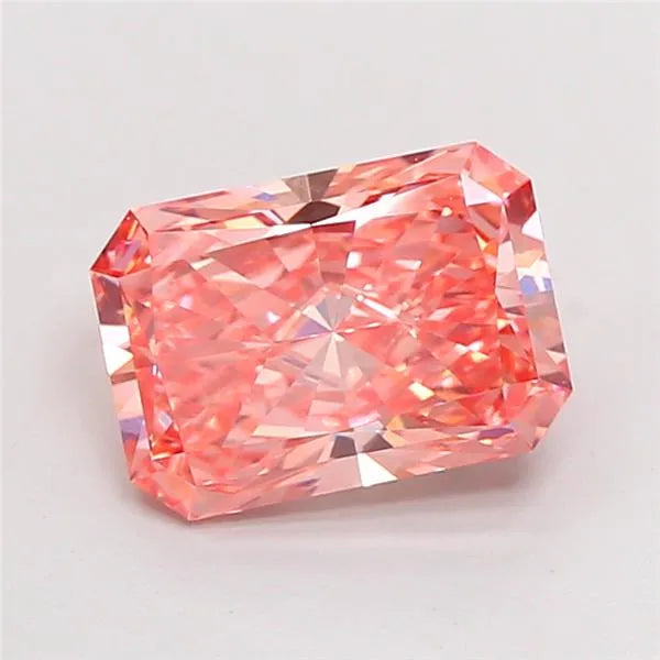 3.04ct Radiant Lab Grown Diamond (Colour Fancy Vivid Pink, Clarity VVS2, IGI Certified)