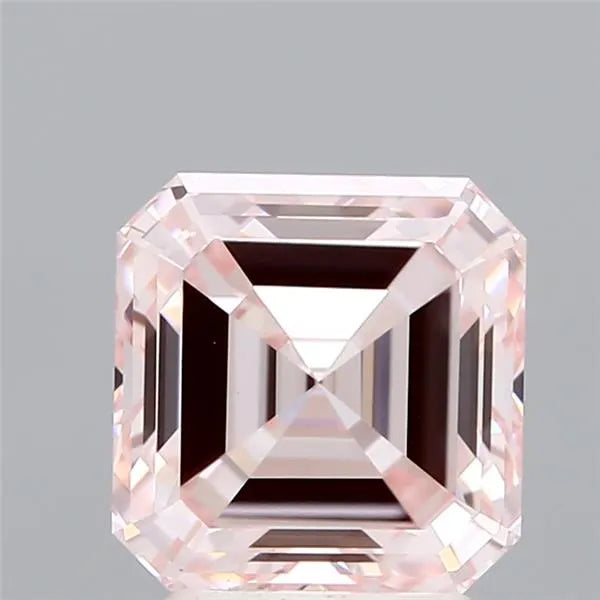 3.04ct Square emerald Lab Grown Diamond (Colour Fancy Pink, Clarity VVS2, IGI Certified)