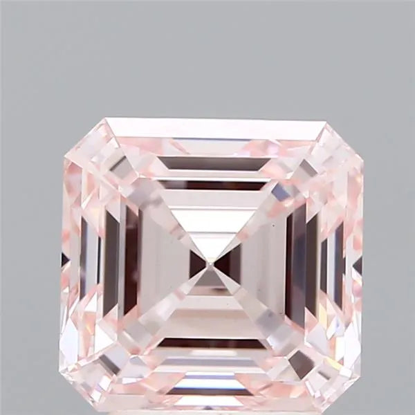 3.04ct Square emerald Lab Grown Diamond (Colour Fancy Pink, Clarity VVS2, IGI Certified)