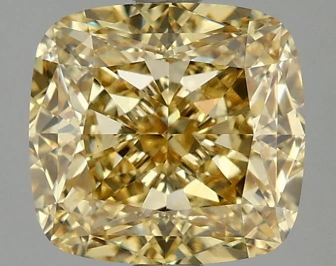 3.05ct Cushion modified Lab Grown Diamond (Colour Fancy Intense Yellow, Clarity VS1, IGI Certified)