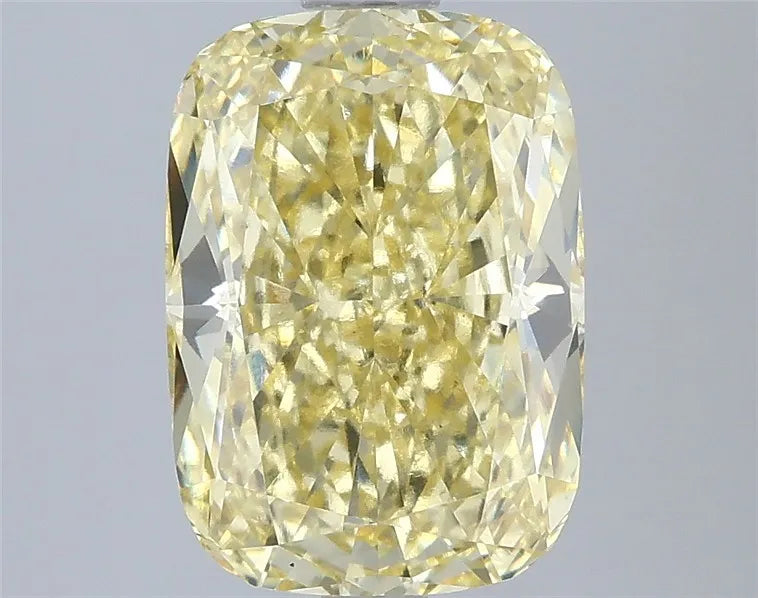 3.05ct Cushion modified Lab Grown Diamond (Colour Fancy Intense Yellow, Clarity VS1, IGI Certified)