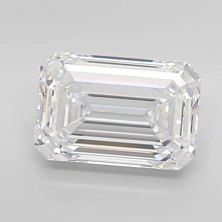 3.05ct Emerald Lab Grown Diamond (Colour D, Clarity IF, Cut EX, IGI Certified)