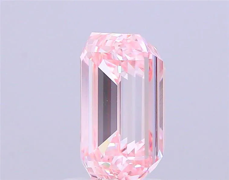 3.05ct Emerald Lab Grown Diamond (Colour Fancy Intense Pink, Clarity VVS2, IGI Certified)