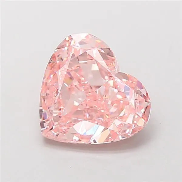 3.05ct Heart Lab Grown Diamond (Colour Fancy Intense Pink, Clarity VS1, IGI Certified)