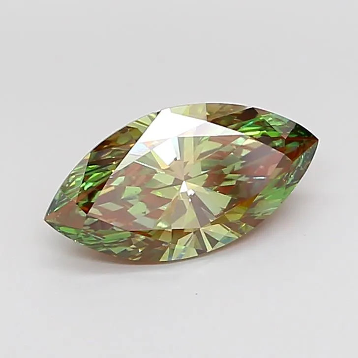 3.05ct Marquise Lab Grown Diamond (Colour Fancy Intense Green, Clarity VS1, IGI Certified)